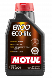Олива 0W20 ECO-lite SAE 8100 (1л) GM dexos1 GEN3 (104981)/(101525/108534)