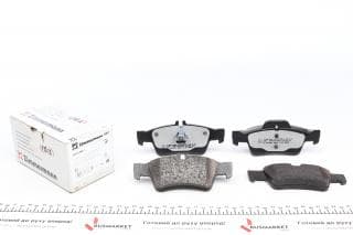 Колодки гальмівні (задні) MB E-class (W211/W212)/S-class (W220/W221) 98-(Teves)(з низьким продукуванням пилу)