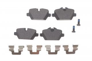 Колодки гальмівні (задні) BMW 3 (E90/E92) 00-13/1 (E81/82/87) 03-13 (TRW) Q+