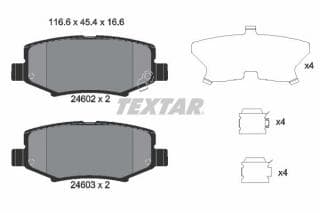 Колодки гальмівні (задні) Jeep Cherokee 08-/Compass 06-/Wrangler 07-/Dodge Nitro 06-12 (TRW)