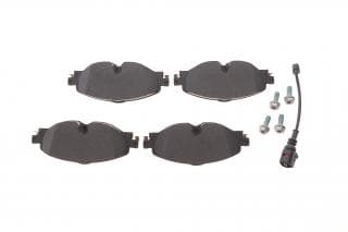 Колодки гальмівні (передні) Seat Leon/VW Golf VII 1.2TSI-2.0TDI 12- (TRW) (з датчиком)