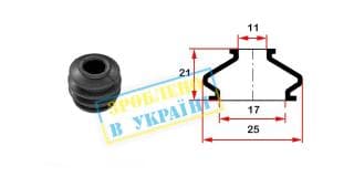 Пильник направляючого циліндра гальмівного (переднього/заднього) Iveco II (17х10х21)