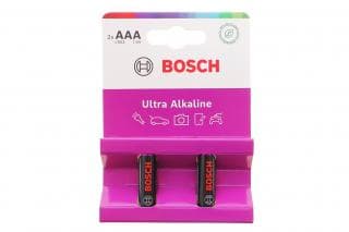 Батарейки Bosch Ultra Alkaline AAA (LR03) (1.5V) LR03UA2B/00 (к-кт 2 шт)