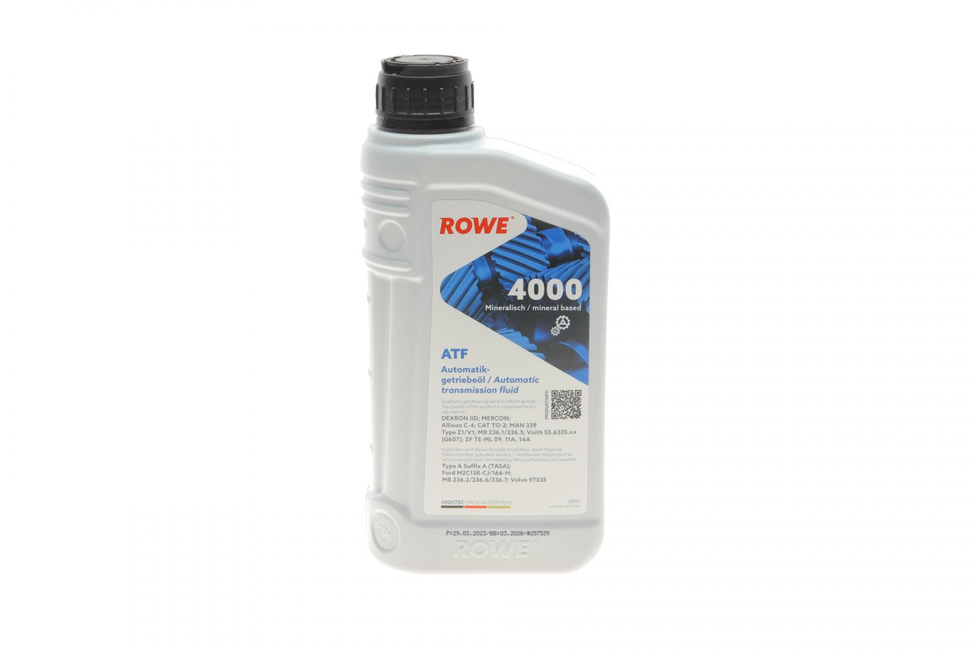 Олива HIGHTEC ATF 4000 (1L) Dexron II (червоний)