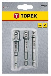 Набір перехідників для шуруповерта M6x1/2"-1/4"-3/8" 3 од.